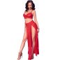 ChiliRose Red Lingerie Set with Top, Leggings and Gold Accessories – image 18
