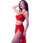 Ensemble de lingerie rouge ChiliRose avec haut, legging et accessoires dorés – photo 20