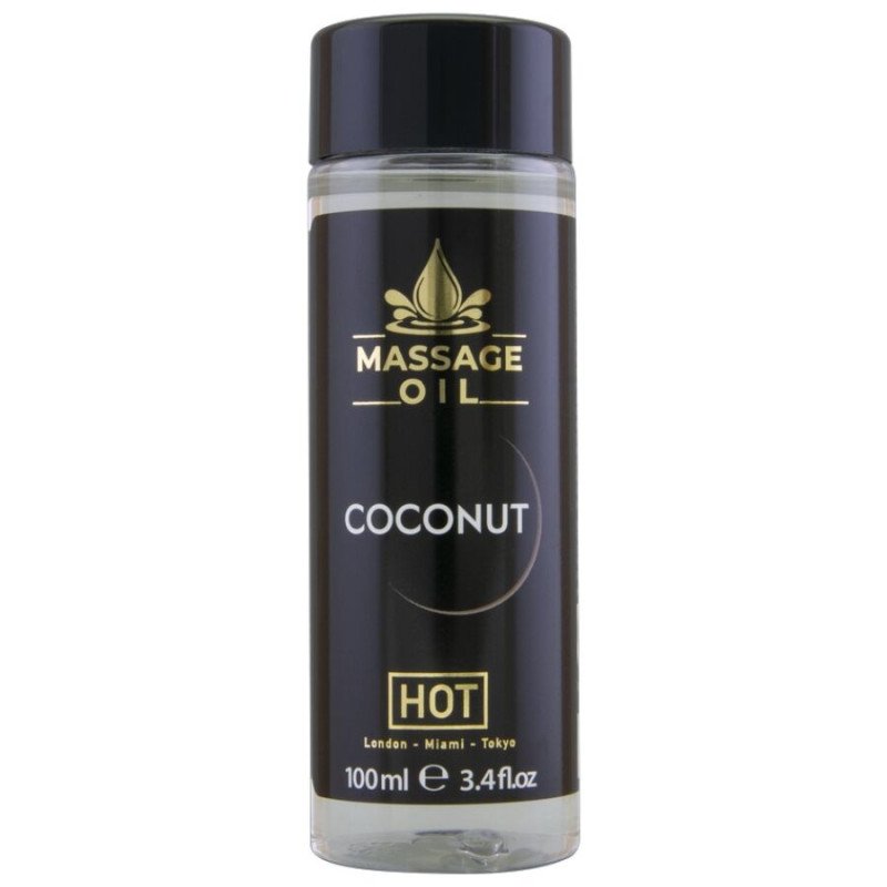 HOT huile de massage à la noix de coco 100 ml pour le bien-être intime – photo 1 HOT huile de massage à la noix de coco 100 ml pour le bien-être intime – photo 1