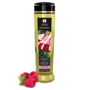 SHUNGA Organic Massage Oil with Raspberry Scent 240 ml – image 1