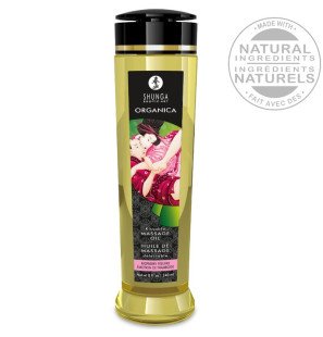 Huile de massage biologique SHUNGA à la framboise 240 ml – photo 2