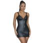 Robe zippée en cuir noire pour adultes – photo 1