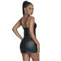 Robe zippée en cuir noire pour adultes – photo 4