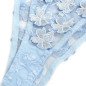 Himmelblaues Dessous-Set mit gestickten Blumen – Bild 7