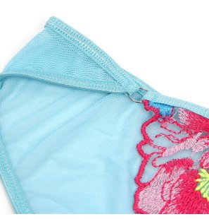 Ensemble de lingerie rose SUBBLIME avec fleurs brodées et porte-jarretelles – photo 19
