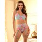Ensemble de lingerie rose SUBBLIME avec fleurs brodées et porte-jarretelles – photo 21