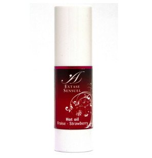 Extase Sensual strawberry massage oil with warming sensation 30 ml – image 1