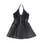 SUBBLIME leren lingerie jurk met kant en rits – foto 5