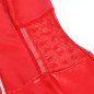 Red Leather Lingerie Dress with Lace Details and Zip – image 6