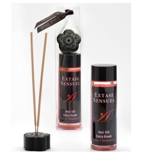 EXTASE SENSUAL massage oil with fresh strawberry flavour 100 ml – image 1
