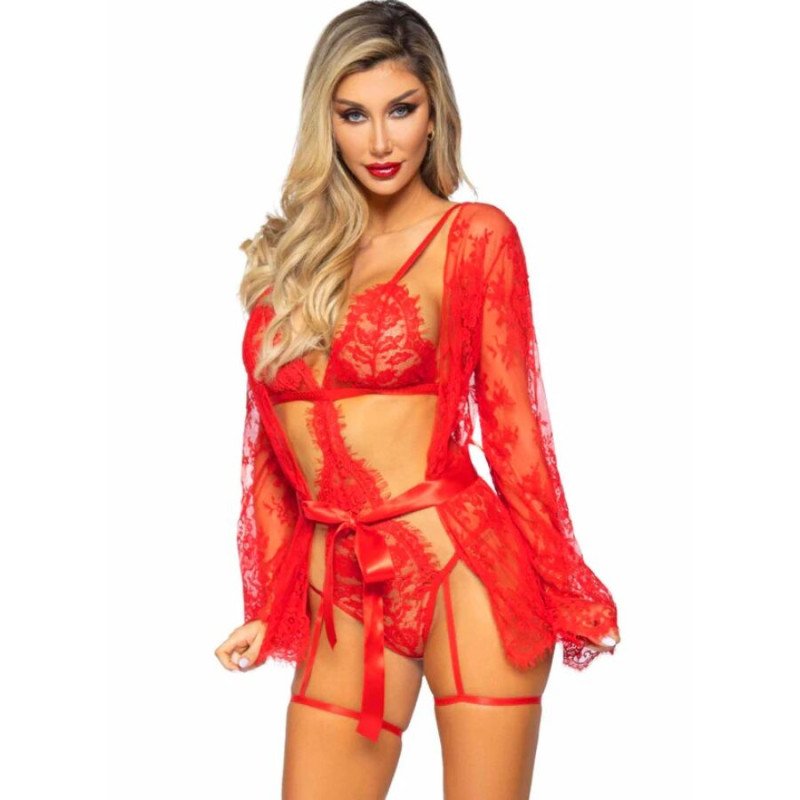 LEG AVENUE czerwony komplet bielizny z body i sukienką, rozmiary S lub M – zdjęcie 8 LEG AVENUE czerwony komplet bielizny z body i sukienką, rozmiary S lub M – zdjęcie 8