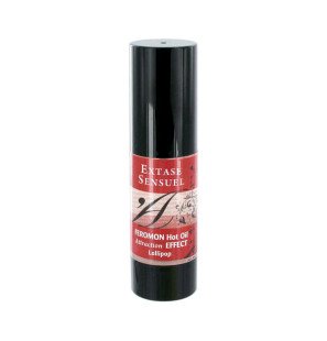 Extase Sensual olejek do masażu z efektem rozgrzewającym i feromonami lizakowymi 30 ml – zdjęcie 2
