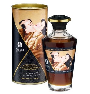 SHUNGA warming massage oil with coffee flavour 100 ml – image 1