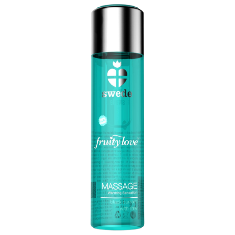 SWEDE Massageöl mit Wärmeeffekt, schwarzer Johannisbeere und Limette 120 ml – Bild 1
