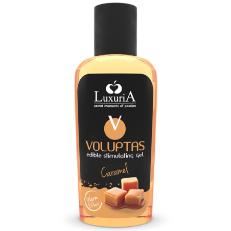 INTIMATELINE LUXURIA - VOLUPTAS EETBARE MASSAGEGEL MET WARMTE-EFFECT - KARAMEL 100 ML