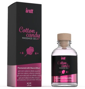 Żel do masażu o smaku waty cukrowej z efektem rozgrzewającym 30 ml – zdjęcie 2