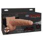 Regulowana realistyczna uprząż z penisem i tryskającymi jądrami, 19 cm – zdjęcie 6