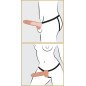 Regulowana realistyczna uprząż z penisem i tryskającymi jądrami, 19 cm – zdjęcie 7