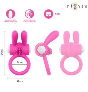 Anneau pénien vibrant avec stimulation clitoridienne INTENSE HOPPS – photo 4