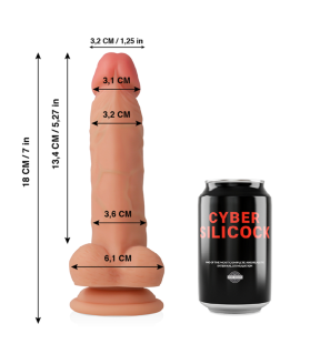 Realistischer Silikondildo 18 cm mit 3,2 cm Durchmesser – Bild 7