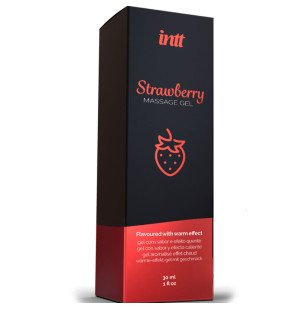 Strawberry massage gel with warming effect 30 ml – image 3