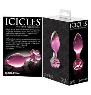 Masseur en cristal ICICLES pour le bien-être intime, format 3 cm – photo 5