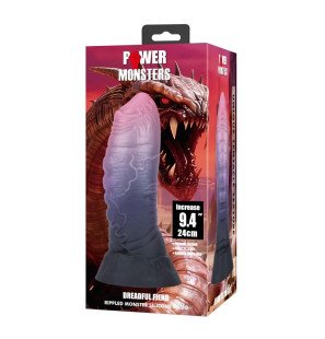 Fantasy dildo van silicone POWER MONSTERS Dreadful Fiend 24 cm met zuignap – foto 3