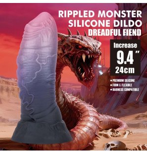 Gode fantasy en silicone POWER MONSTERS Dreadful Fiend 24 cm avec ventouse – photo 8