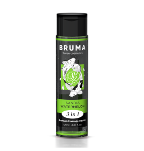 BRUMA lubrifiant et huile de massage saveur pastèque et effet chauffant 100 ml – photo 2