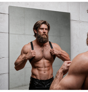 Herren-Harness aus Öko-Leder – stilvolle Herrenlingerie für intime Momente – Bild 9