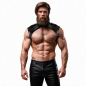 Adjustable eco-leather neck harness for men – image 5