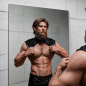 Adjustable eco-leather neck harness for men – image 9