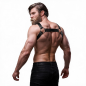 Adjustable neoprene cross-chest harness for men with zips – image 6 Adjustable neoprene cross-chest harness for men with zips – image 6