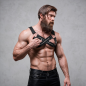 Adjustable neoprene cross-chest harness for men with zips – image 7 Adjustable neoprene cross-chest harness for men with zips – image 7