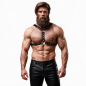 Eco-Leather Chest Harness for Men with Double Support and Studs – image 5