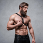 Eco-Leather Chest Harness for Men with Double Support and Studs – image 7