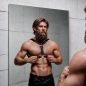 Eco-Leather Chest Harness for Men with Double Support and Studs – image 9