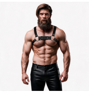 Bulldog eco-lederen borsttuig voor mannen M/L – foto 5