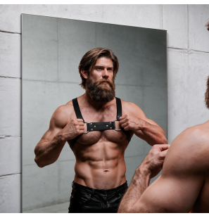 Bulldog eco-lederen borsttuig voor mannen M/L – foto 9