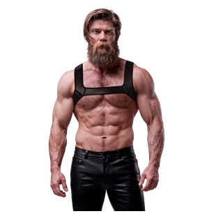 Harnais de poitrine en néoprène pour homme, taille L – Fetish Submissive Attitude – photo 10