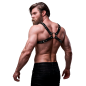 Harnais de poitrine Bulldog en cuir écologique pour hommes M/L – photo 12