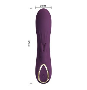 PRETTY LOVE - LANDYN RECHARGEABLE RABBIT VIBRATOR 10 FUNCTIONS PURPLE