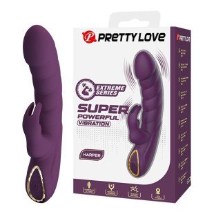 Waterproof rabbit vibrator PRETTY LOVE Harper with 10 functions and dual stimulation – image 1