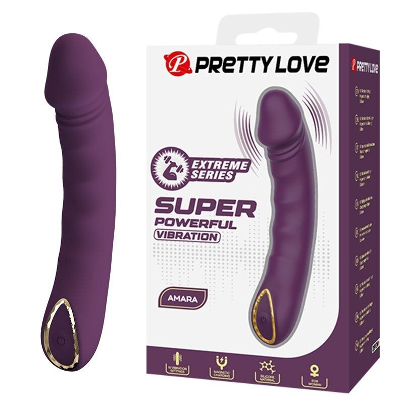Stille oplaadbare vibrator PRETTY LOVE Amara met 10 functies en zachte silicone – foto 1