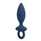 Textured anal plug MR PLAY with removal ring, blue, size M – image 3