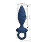 Textured anal plug MR PLAY with removal ring, blue, size M – image 7