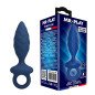 Strukturierter Analplug MR PLAY mit Entnahmering, blau, Größe S – Bild 1