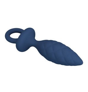 Strukturierter Analplug MR PLAY mit Entnahmering, blau, Größe S – Bild 8