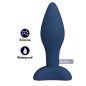 Konisch zulaufender Silikon-Analplug MR PLAY, blau, Größe M, mit breiter Basis – Bild 2