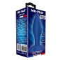 Konisch zulaufender Silikon-Analplug MR PLAY, blau, Größe M, mit breiter Basis – Bild 3